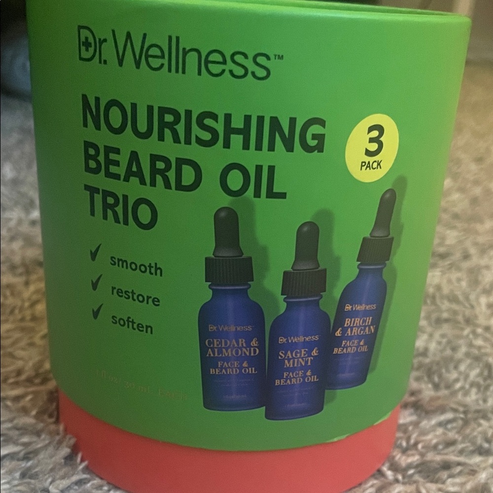 FREE with purchase NWT sealed  Nourishing Beard face Oil Trio
